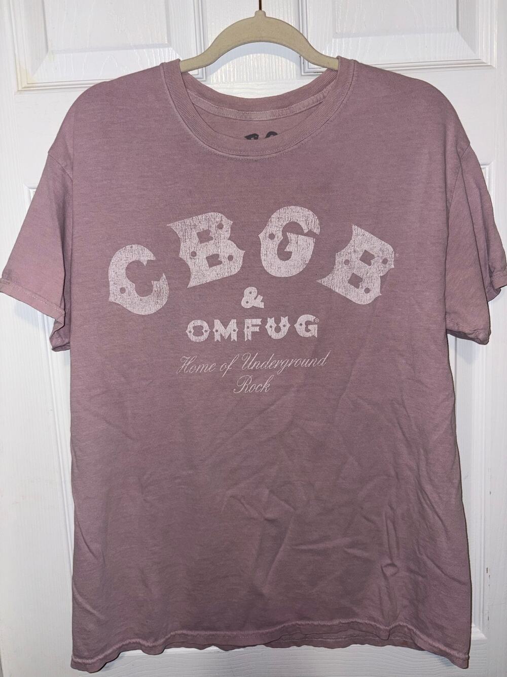 Vintage CBGB rock T-shirt, size medium periwinkle